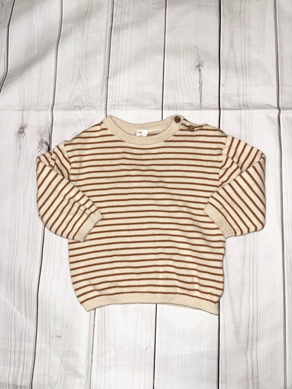 Baby Boy Striped Sweater - Size 9 Months